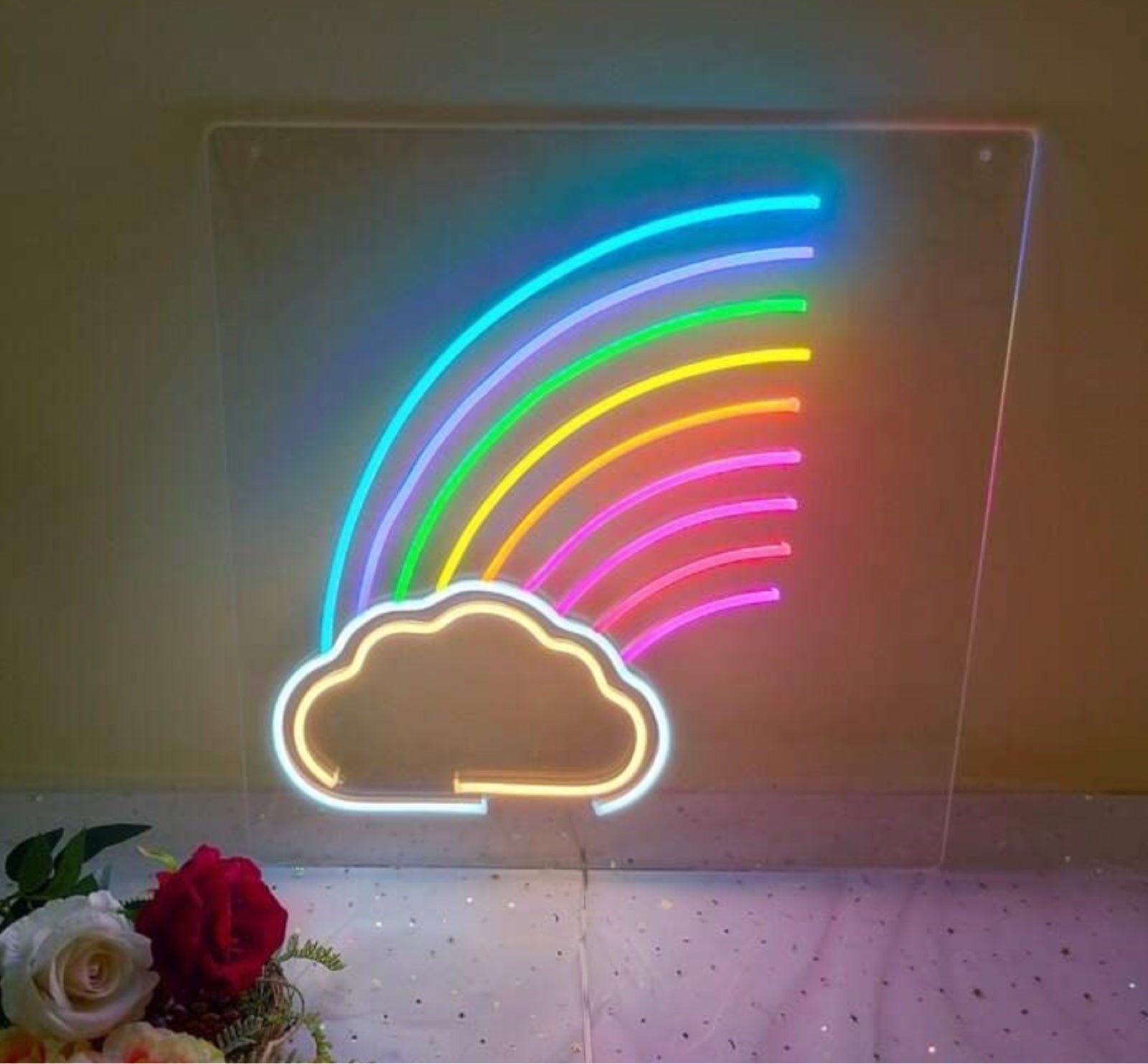 Amazing Colorful Bright Rainbow Cloud LED Night Light Room Wall Decoration