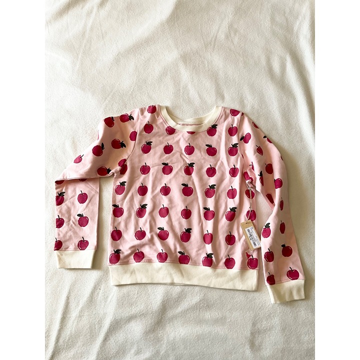 NWT Pink Chicken new york sweatshirt strawberry cream apples 10y
