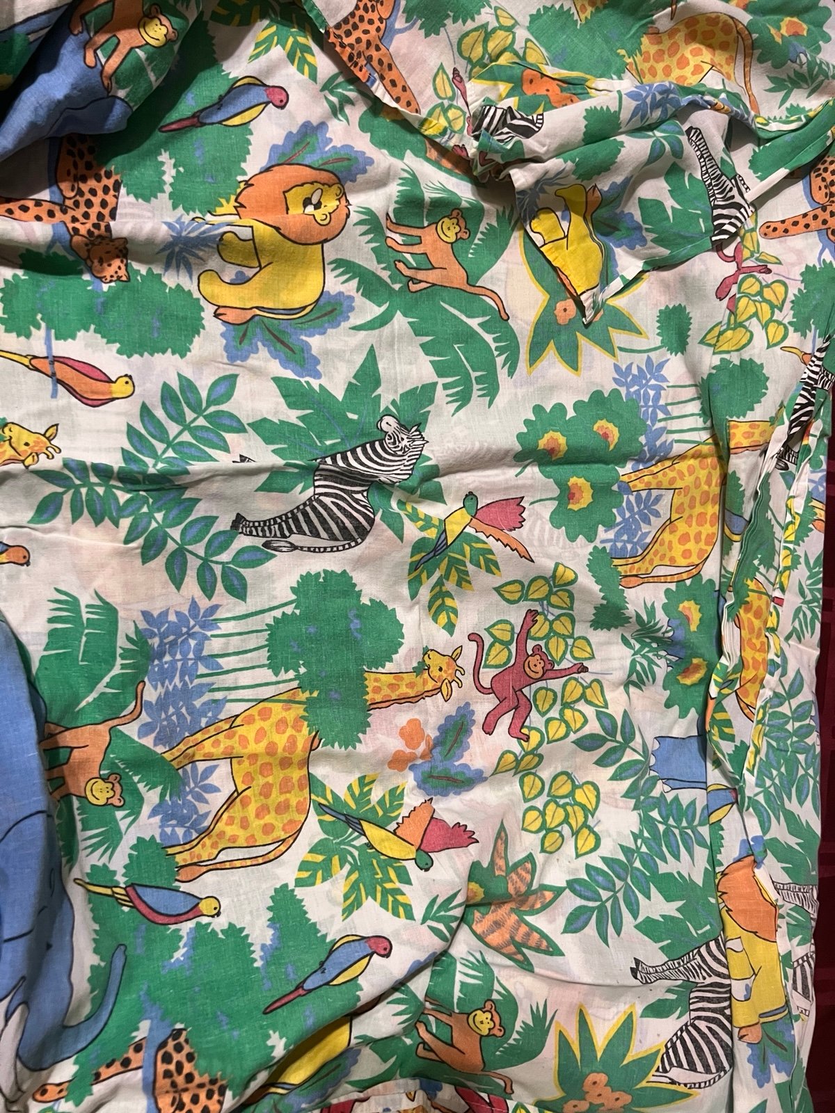 Vintage 90’s zoo animal sheet set w/ pillow case