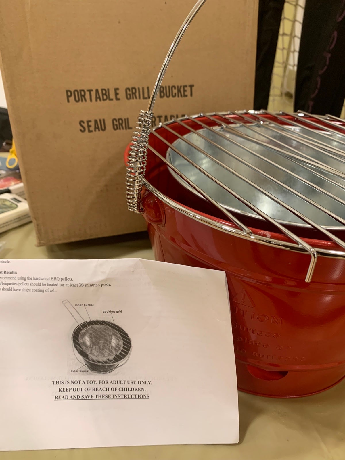 Portable Grill bucket