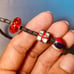 Pandora Leather Christmas Present Beaded Charm Bracelet
