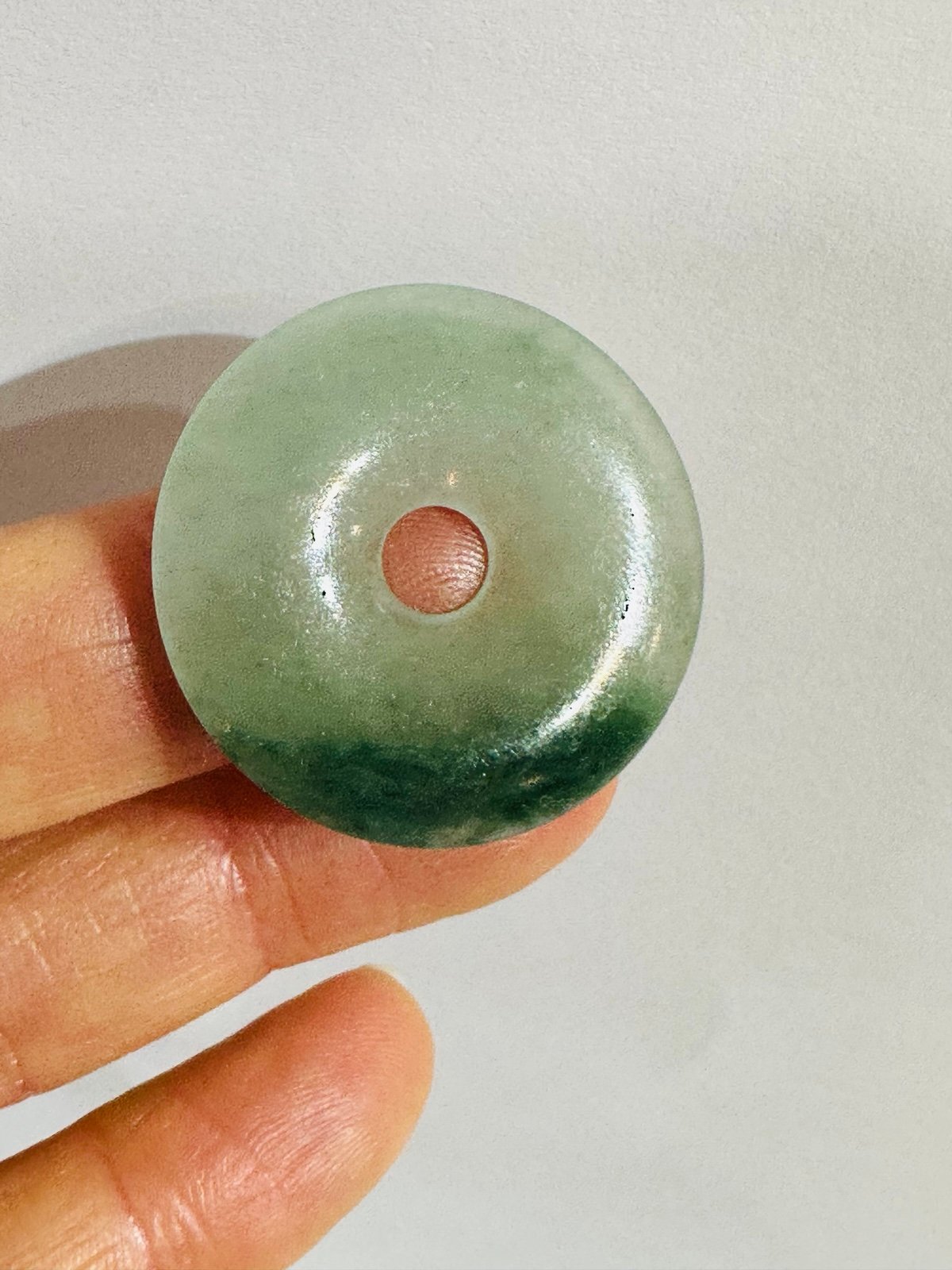 lucky Donut jade pendant