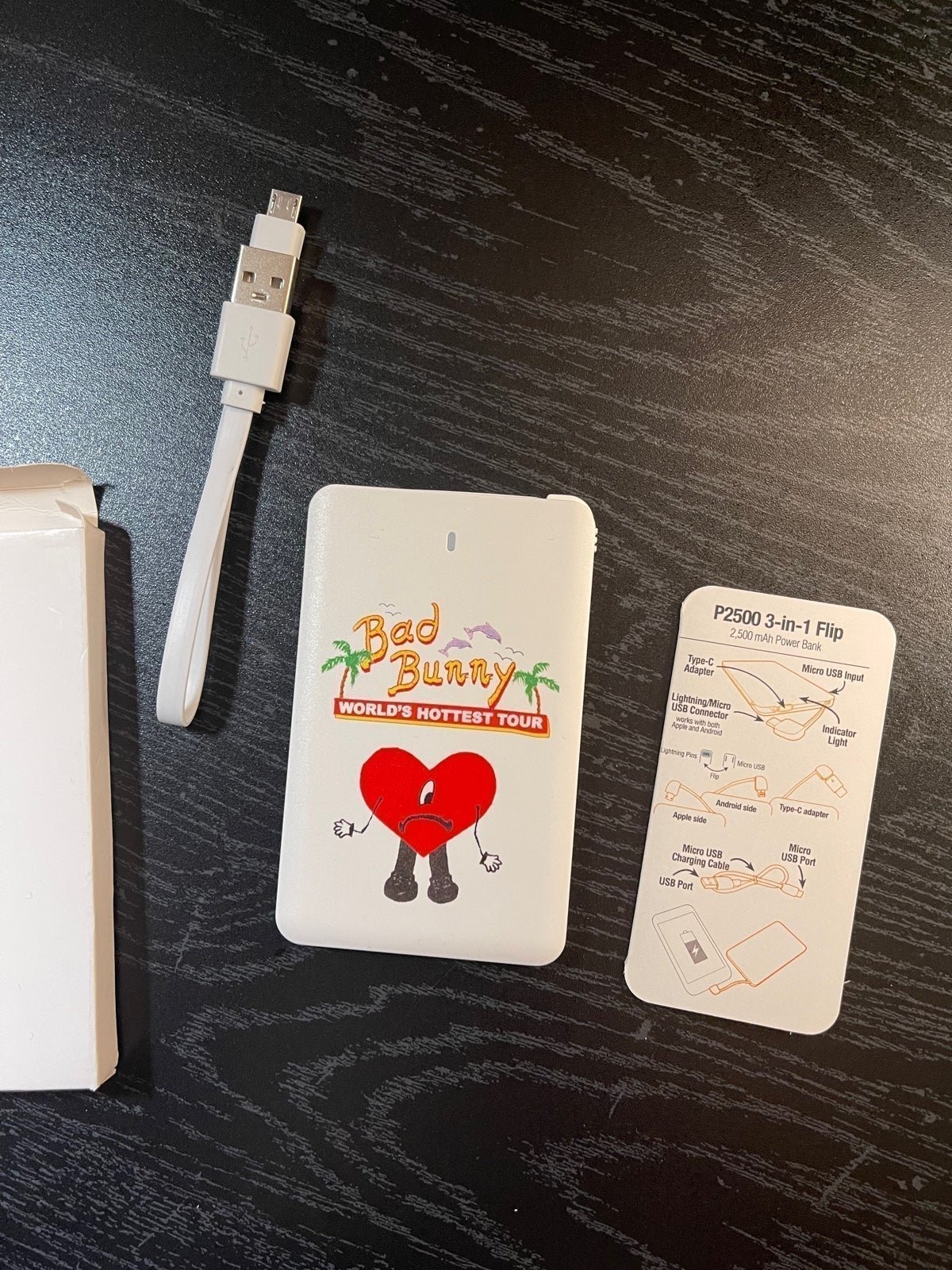 BAD BUNNY PORTABLE CHARGER Un verano sin ti VIP iPhone and android
