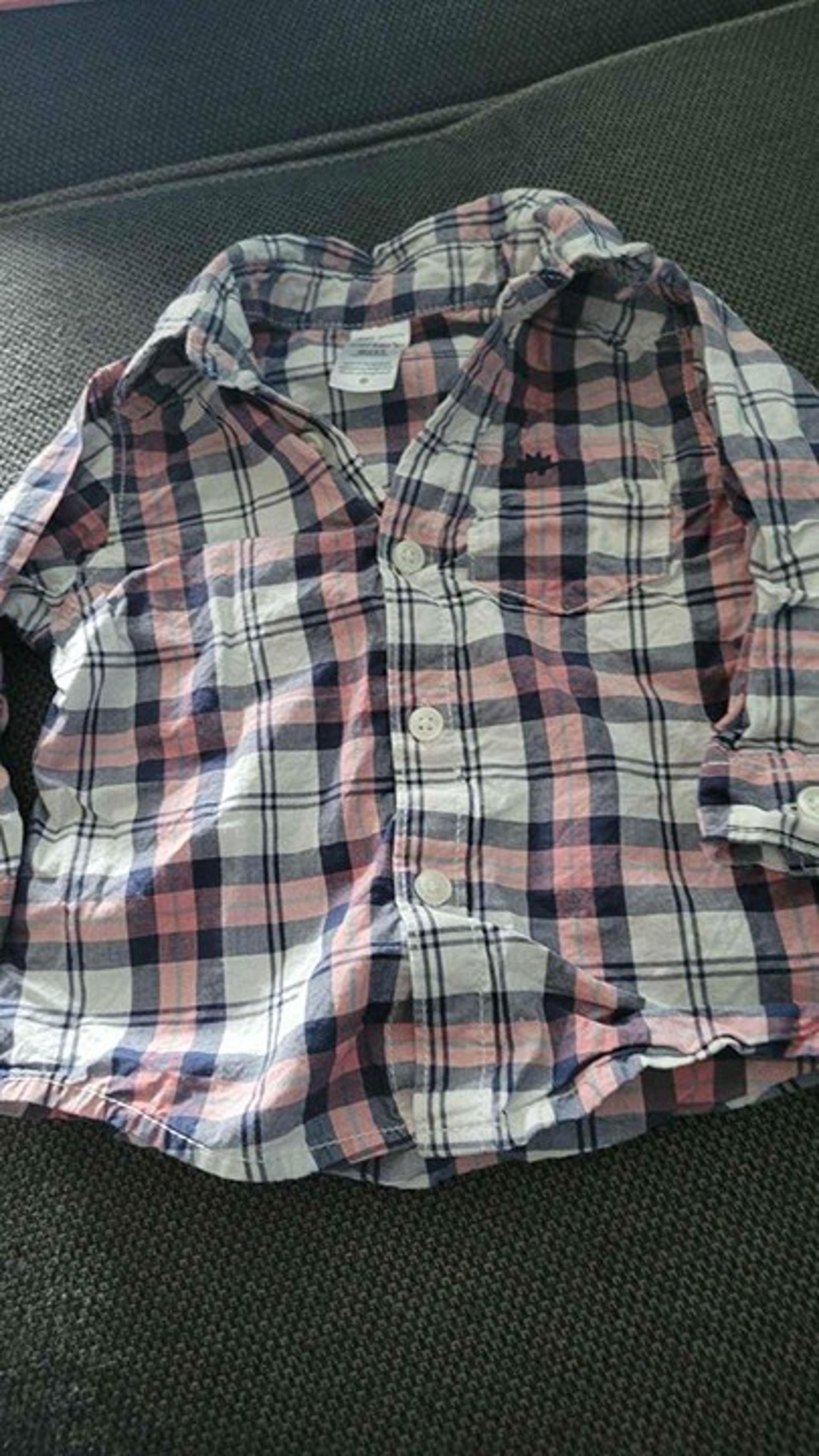 Boys Size 6 Months Plaid Button Down Shirt