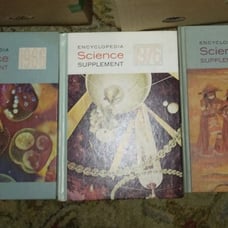 Vintage Science encyclopedia supplement book set