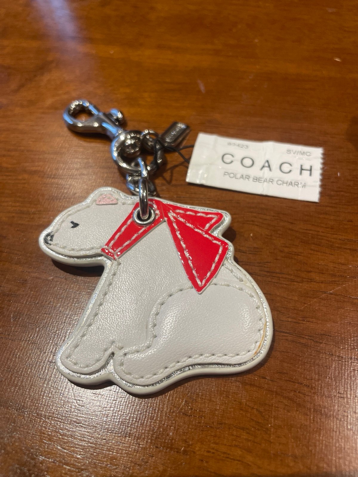Coach Keychain Polar Bear