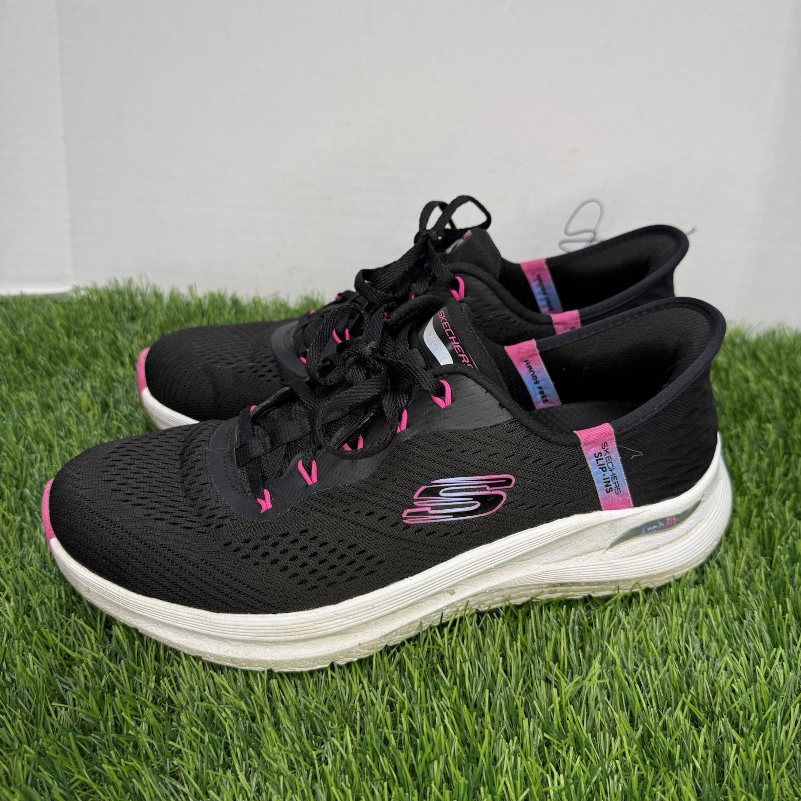 Skechers Arch Fit 2.0 Easy Chic Slip-ins Women's 10M Black A3