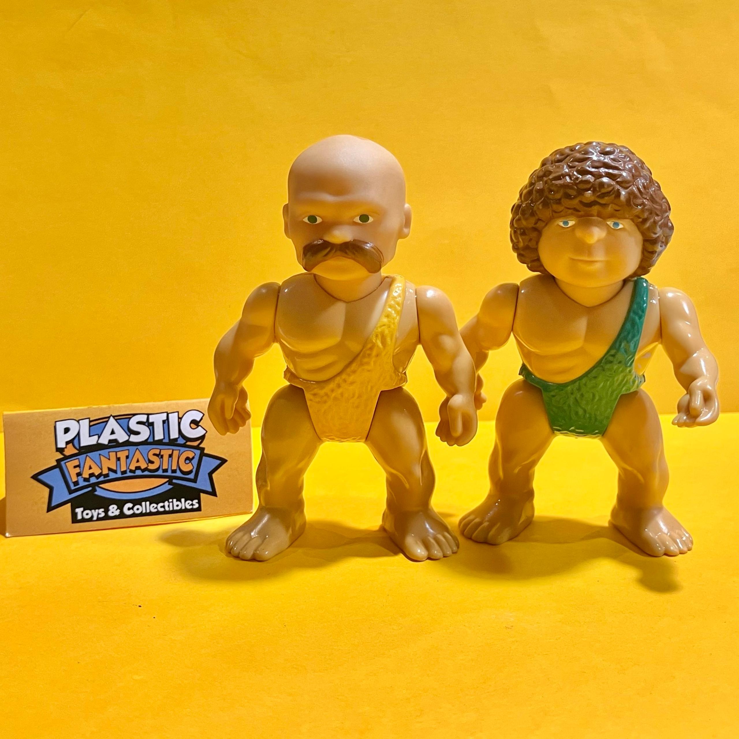 VINTAGE 1987 Playskool DEFINITELY DINOSAURS caveman action figures lot.