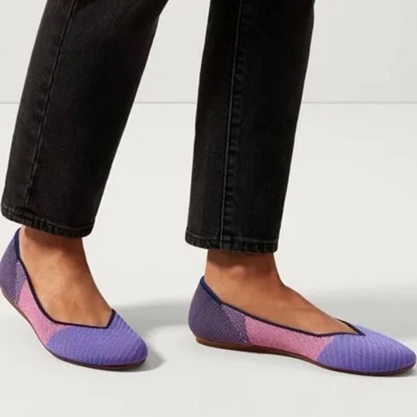 Rothy's The Flat Metallic Lilac Limited Edition Women’s Size 10