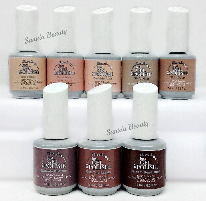 8pcs-IBD Gel- NUDE 2017- CHOOSE COLOR