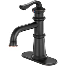 BWE Waterfall Single Hole One Handle Oil Rubbed Bronze Commercial Bathroom Sink