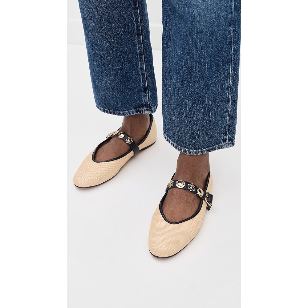 $158 New Madewell Remy Mary Jane Flat in Sun Medallion - 8.5