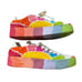 Farm Rio Crochet Sunset Platform Sneakers Rainbow