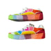 Farm Rio Crochet Sunset Platform Sneakers Rainbow