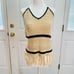 NWT! PAPER CRANE CROCHETED FRINGED HALTER NECK TOP