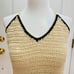 NWT! PAPER CRANE CROCHETED FRINGED HALTER NECK TOP