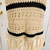 NWT! PAPER CRANE CROCHETED FRINGED HALTER NECK TOP