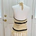 NWT! PAPER CRANE CROCHETED FRINGED HALTER NECK TOP
