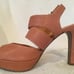 J Crew Brown Platform Heel Shoes Sandal