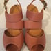 J Crew Brown Platform Heel Shoes Sandal