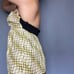 Betsey Johnson yellow wavy plaid halter top