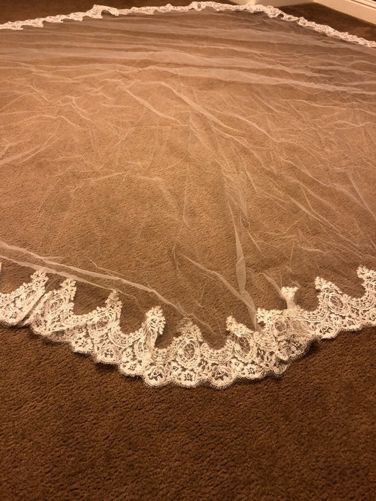 A Lace Cathedral Veil