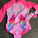 NWT 3t LIMITED TOO Parrots rainbow bathing swim suit rash guard 1p pride july 4