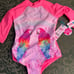 NWT 3t LIMITED TOO Parrots rainbow bathing swim suit rash guard 1p pride july 4