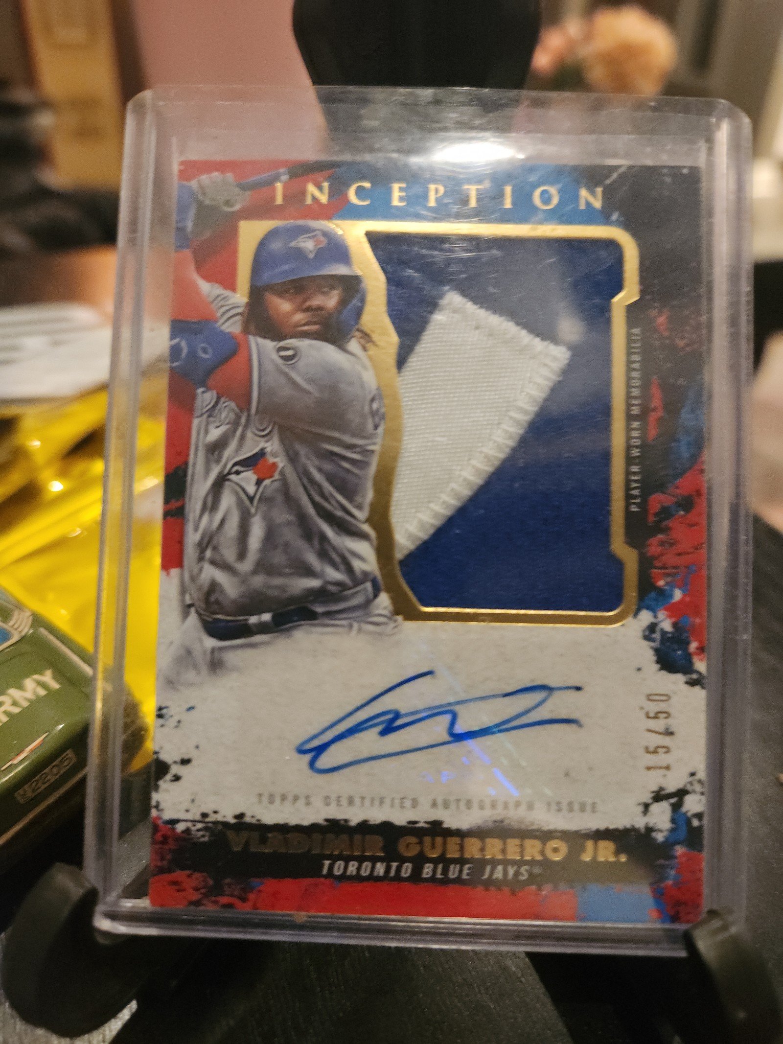 2021 topps Vladimir Guerrero Jr auto/patch card