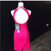 NWT Mac Duggal bustier dress in fuchsia. Retails 338