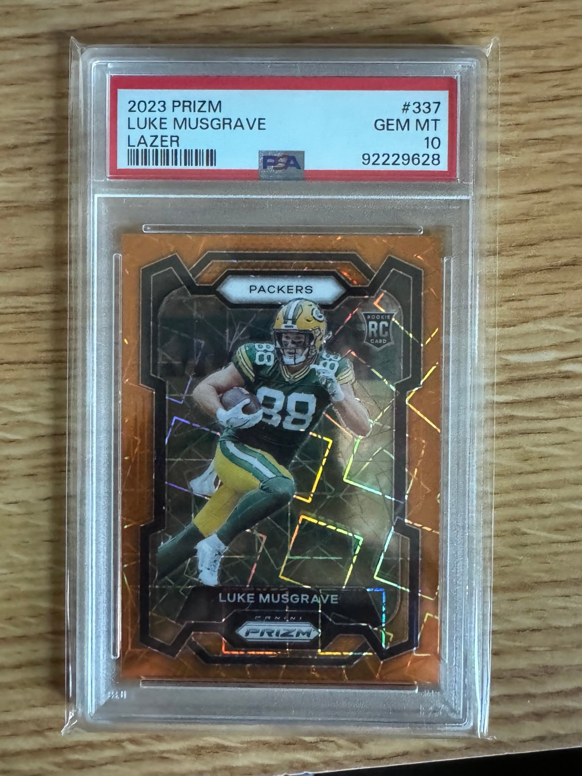 2023 Prizm Luke Musgrave Orange Lazer PSA 10