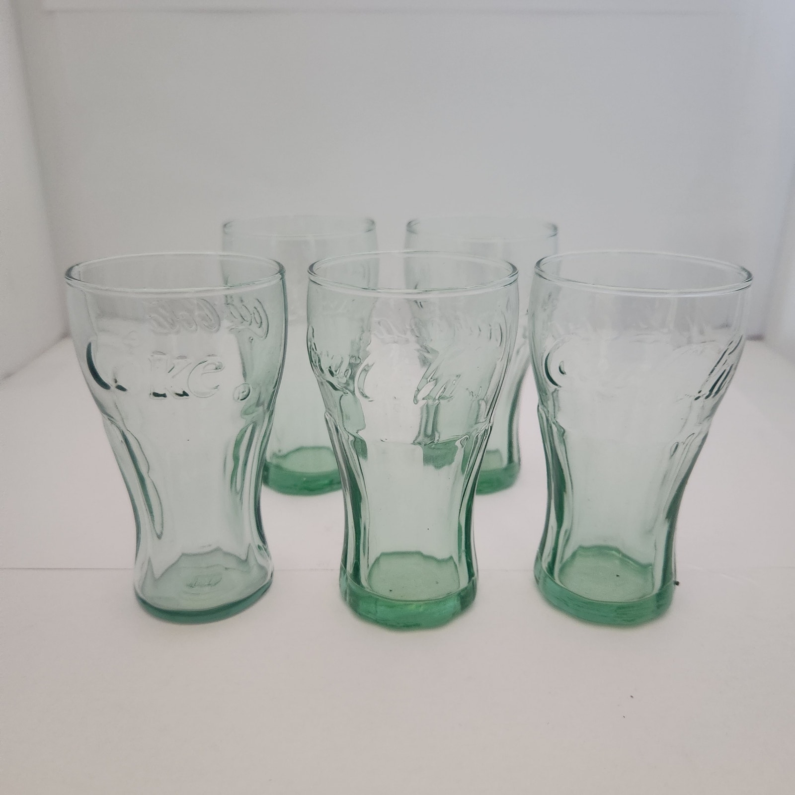 Set of 5 Vintage ounce Coca-Cola Glasses 6 ounce