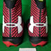 Under Armour UA Spine Brawler Black Red Vintage Football Cleats MENS SIZE 15