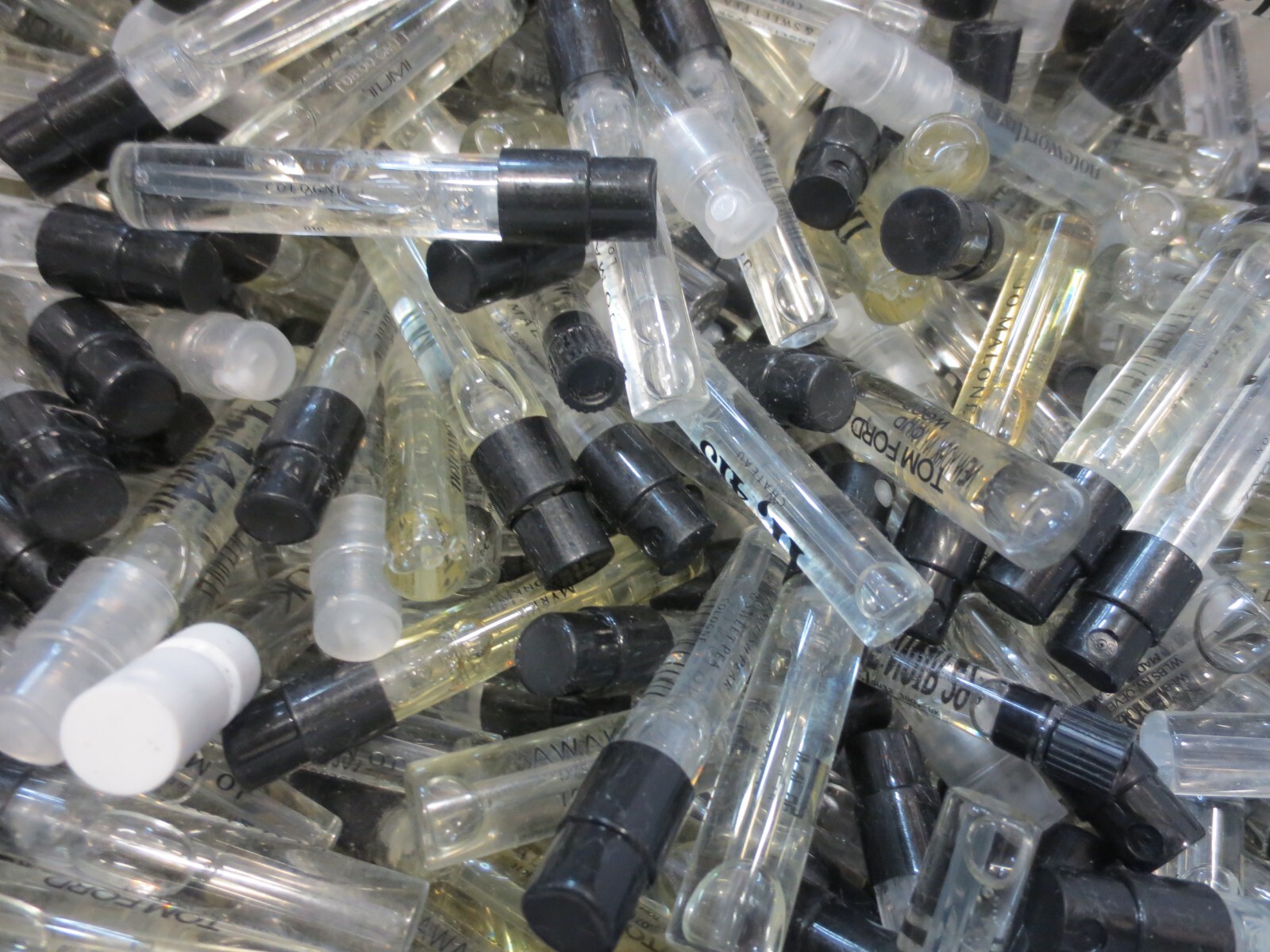 50 HIGH END MISCELLANEOUS VIALS - TOM FORD, JO MALONE, LE LABO, NOTEWORTHY + ETC