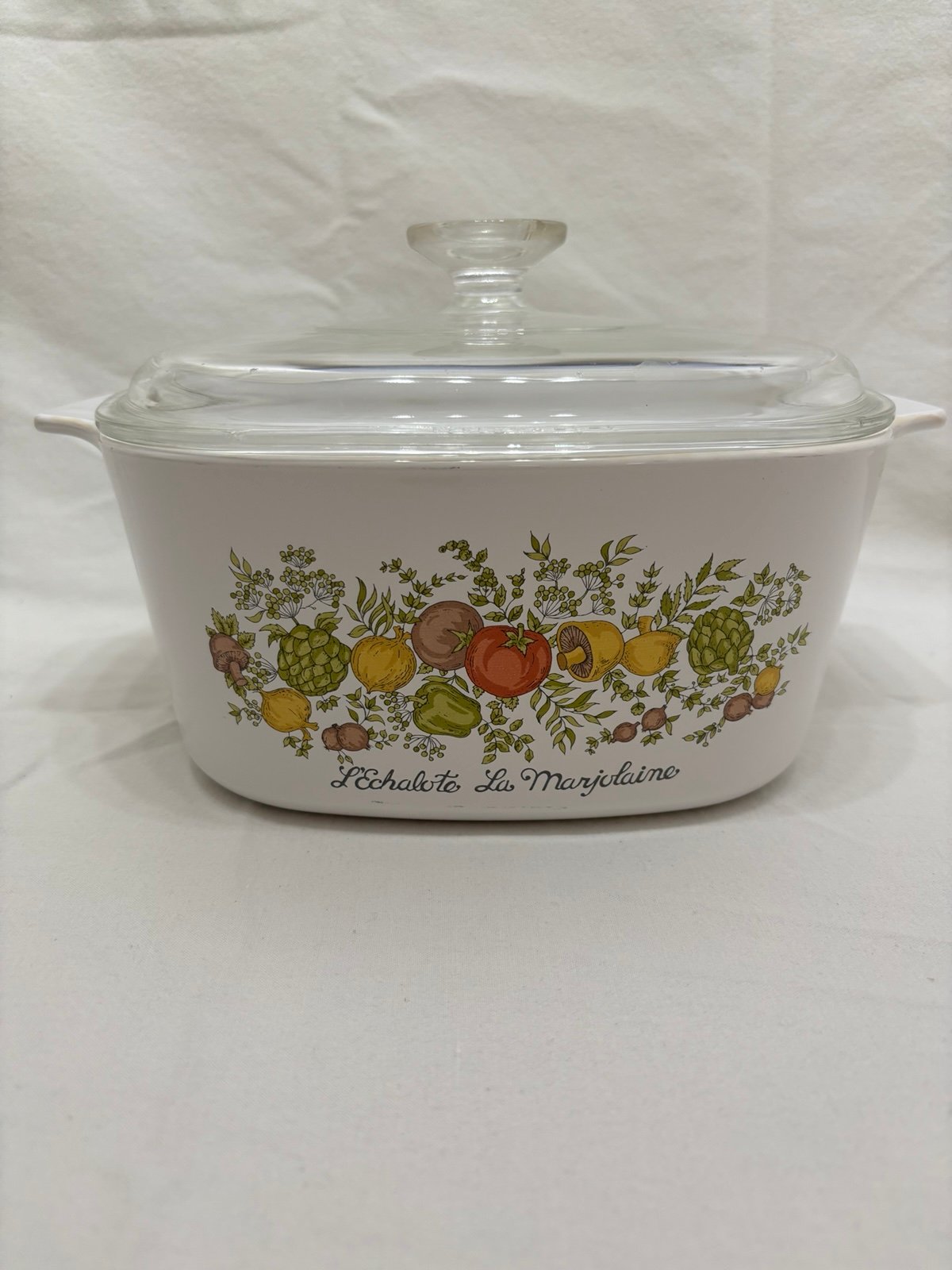 Corning Ware A-3-B Spice of Life 3 Quart Casserole Dish 1970's Pyrex Lid A-9-C