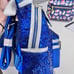 Disney Parks Loungefly Make A Wish Blue Sequin Backpack and Mini Wristlet Set
