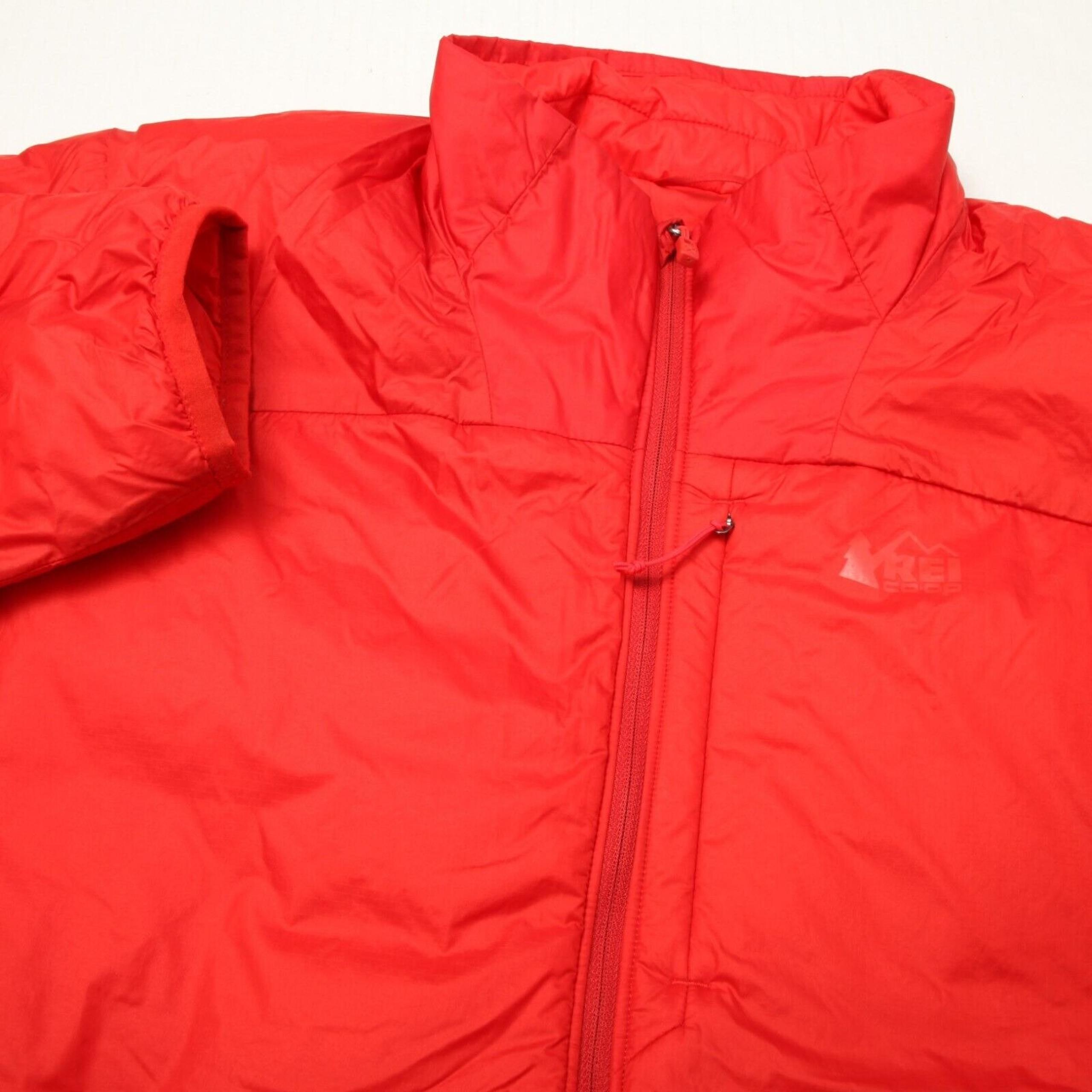 COOP Jacket Mens Large Red Flash Insulated Primaloft ShadowBaffle Full Zip - REI