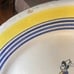 Antique Hand-painted Quimper Pottery Dishes, Bowl & Plate
