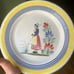 Antique Hand-painted Quimper Pottery Dishes, Bowl & Plate