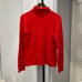 J Crew Red Turtleneck Sweater 100% Cashmere Bright Red Size Women's Large