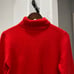 J Crew Red Turtleneck Sweater 100% Cashmere Bright Red Size Women's Large
