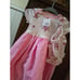 Upcycled One Piece 0-3 MS Dress w Matching Bloomers and Ruffles Pink Princess