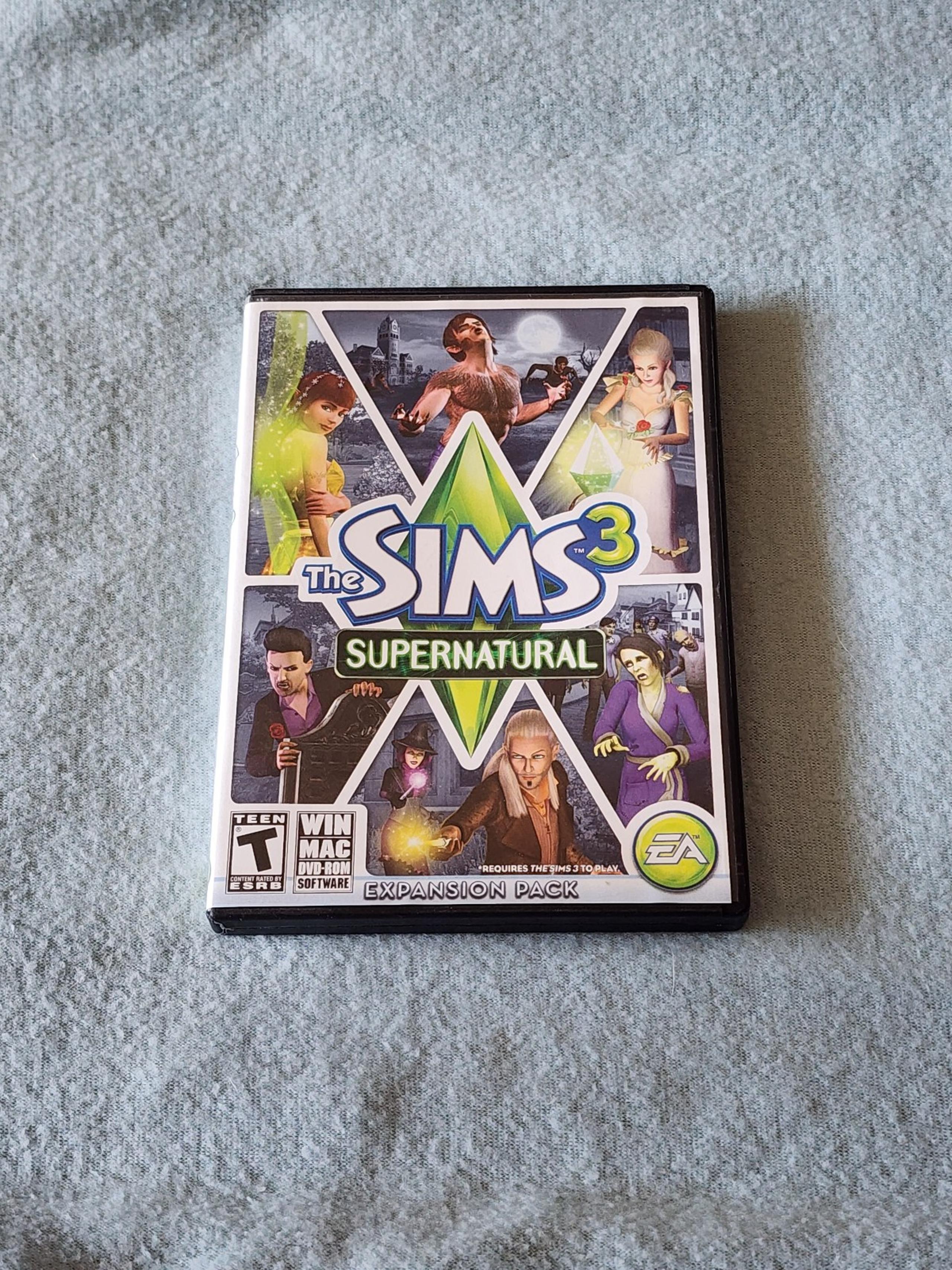The Sims 3 Supernatural Expansion Pack on CD Rom for Windows PC Very Good
