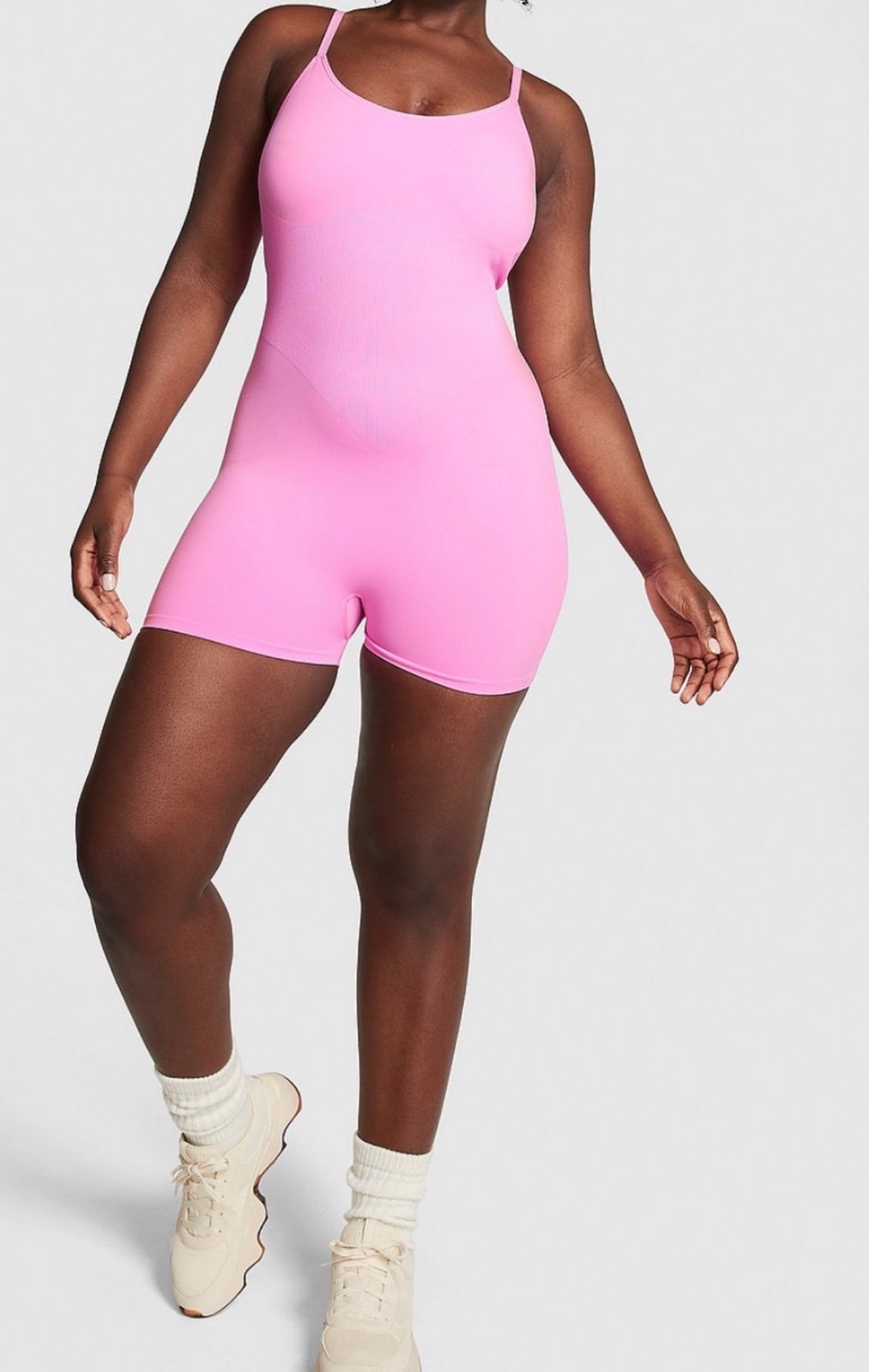 Pink sleeveless bodysuit XS