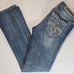 Rock Revival Womens Jeans Size 29 Pilkin Easy Boot Embroidered Bejeweled Pockets