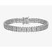 Sparkle Allure Fine Silver Plated Genuine Diamond Accent Tennis Braclet New