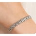 Sparkle Allure Fine Silver Plated Genuine Diamond Accent Tennis Braclet New