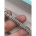 Sparkle Allure Fine Silver Plated Genuine Diamond Accent Tennis Braclet New