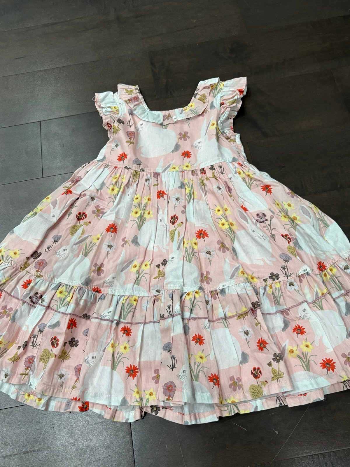 Pink Chicken Girls Judith Dress - Rabbit Garden 5Y