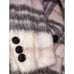BCBG Max Azria Ivory Grey Plaid Tweed Coat S Fuzzy NEW